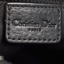 Pre Owned Dior Black Oblique Canvas and Leather Street Chic Pocket Bag