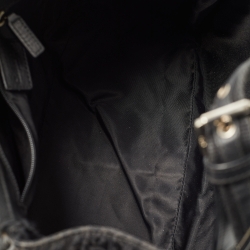 Pre Owned Dior Black Oblique Canvas and Leather Street Chic Pocket Bag