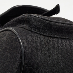 Pre Owned Dior Black Oblique Canvas and Leather Street Chic Pocket Bag