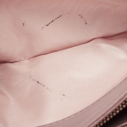 Dior Pink Leather Studded Diorama Wallet on Chain