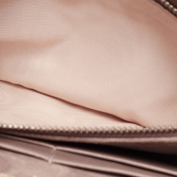 Dior Pink Leather Studded Diorama Wallet on Chain