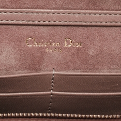 Dior Pink Leather Studded Diorama Wallet on Chain