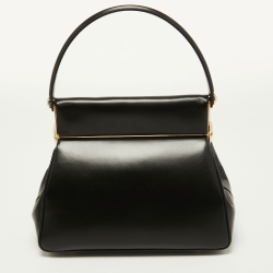 Pre Owned Dior Black Leather Babe Vanity Top Handle Bag