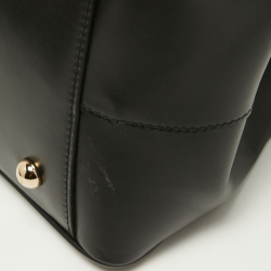 Pre Owned Dior Black Leather Babe Vanity Top Handle Bag