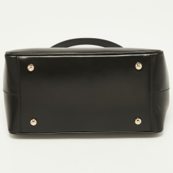 Pre Owned Dior Black Leather Babe Vanity Top Handle Bag