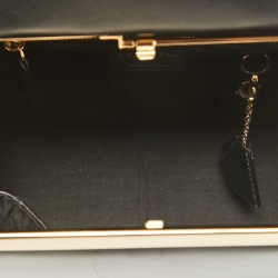 Pre Owned Dior Black Leather Babe Vanity Top Handle Bag