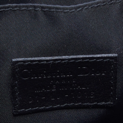 Pre Owned Dior Black Oblique Canvas and Leather Flap Crossbody Bag