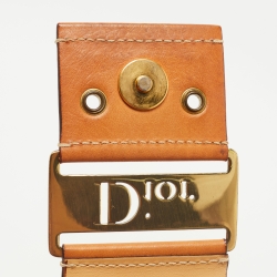 Pre Owned Dior Tan/Beige Oblique Canvas and Leather Street Chic Trotter Satchel