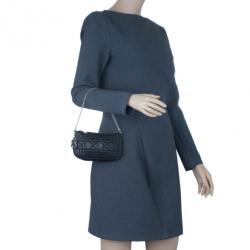 مملوكة مسبقًا Dior Black Lambskin Cannage Pochette