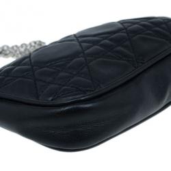 مملوكة مسبقًا Dior Black Lambskin Cannage Pochette