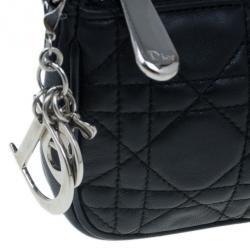 مملوكة مسبقًا Dior Black Lambskin Cannage Pochette