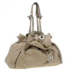 Pre Owned حقيبة ديور جلد خروف بيج كاناج لو ترينت هوبو