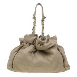 Pre Owned حقيبة ديور جلد خروف بيج كاناج لو ترينت هوبو