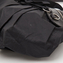 Pre Owned Dior Black Leather and Nylon Corset Ballet Hobo