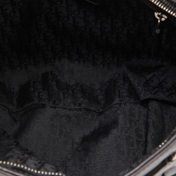 Pre Owned Dior Black Leather and Nylon Corset Ballet Hobo