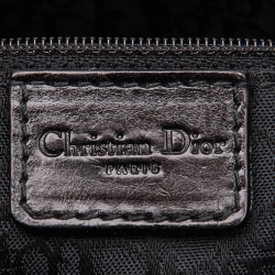 Pre Owned Dior Black Leather and Nylon Corset Ballet Hobo