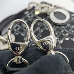 Pre Owned Dior Black Leather Studded Lady Dior Bag