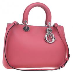 مملوكة مسبقًا Dior Rose Calfskin Medium Diorissimo Tote
