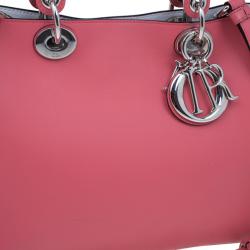 مملوكة مسبقًا Dior Rose Calfskin Medium Diorissimo Tote