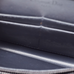 Pre Owned محفظة بسلسلة ديور ديوراما جلد لامع مايكرو كاناج برونزي ميتالك 