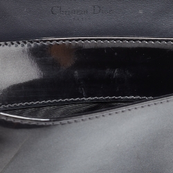 Pre Owned محفظة بسلسلة ديور ديوراما جلد لامع مايكرو كاناج برونزي ميتالك 