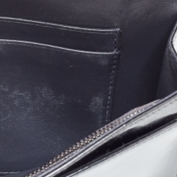 Pre Owned محفظة بسلسلة ديور ديوراما جلد لامع مايكرو كاناج برونزي ميتالك 