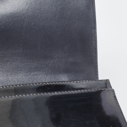 Pre Owned محفظة بسلسلة ديور ديوراما جلد لامع مايكرو كاناج برونزي ميتالك 