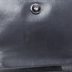 Pre Owned محفظة بسلسلة ديور ديوراما جلد لامع مايكرو كاناج برونزي ميتالك 