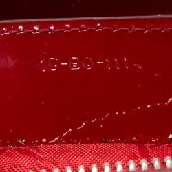 Pre Owned Dior Red Cannage Patent Leather Medium Lady Dior Tote