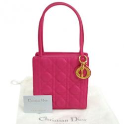 مملوكة مسبقًا Dior Pink Quilted Shoulder Bag