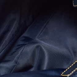 Pre Owned Dior Navy Blue Oblique Canvas and Leather Malice Hobo