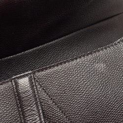 مملوكة مسبقًا Dior Black Grained Leather Saddle Bag