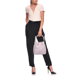 Pre Owned Dior Pink Leather Malice Pearl Hobo