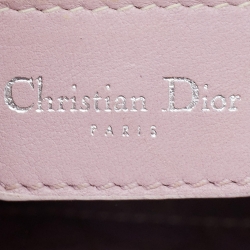 Pre Owned Dior Pink Leather Malice Pearl Hobo