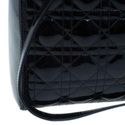 مملوكة مسبقًا Dior Black Patent Large Lady Dior