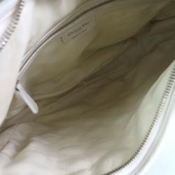 Pre Owned Dior White Leather Cannage Large Hobo