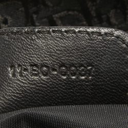 Pre Owned Dior Black Oblique Canvas and Leather Buckle Flap Hobo