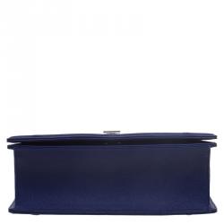 Dior Blue Leather Medium Diorama Shoulder Bag