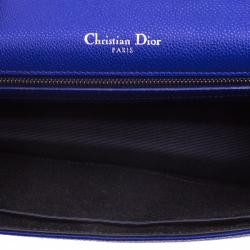 Dior Blue Leather Medium Diorama Shoulder Bag