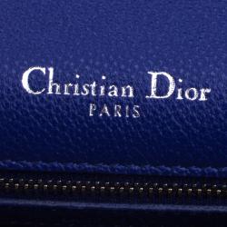 Dior Blue Leather Medium Diorama Shoulder Bag