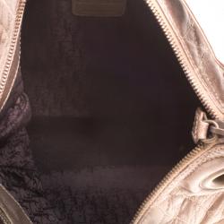 Pre Owned حقيبة ديور جلد كاناج بنية ميتالك