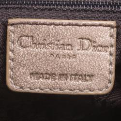 Pre Owned حقيبة ديور جلد كاناج بنية ميتالك