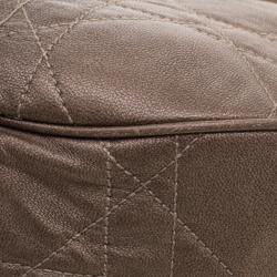 Pre Owned حقيبة ديور جلد كاناج بنية ميتالك