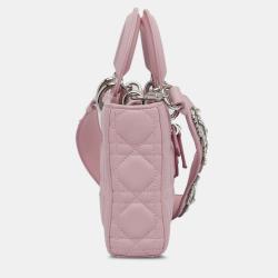 Pre Owned Dior Medium Lambskin Cannage Lady D Joy