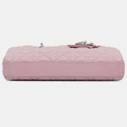 Pre Owned Dior Medium Lambskin Cannage Lady D Joy