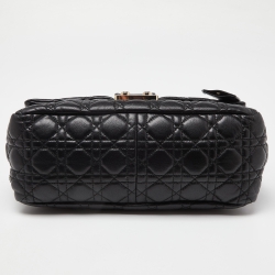 Pre Owned Dior Black Cannage Leather New Lock Flap Chain Bag