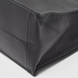 Pre Owned Dior Black Embossed Leather Medium Book Tote