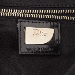 Pre Owned Dior Black Satin Beaded Pouch Wallet