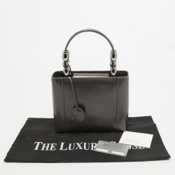 مملوكة مسبقًا Dior Plum Glazed Leather Malice Tote