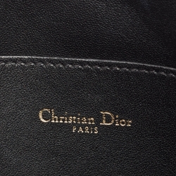 Pre Owned Dior Black Cannage Leather Large Caro Daily Pouch